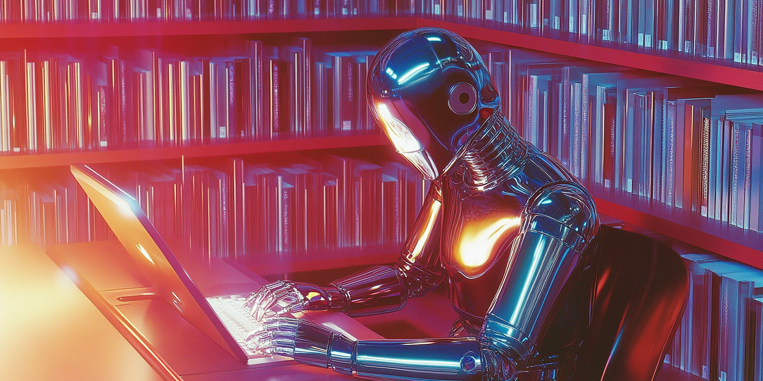 An author converting a Word document into an audiobook using AI voice software on a laptop in a creative workspace