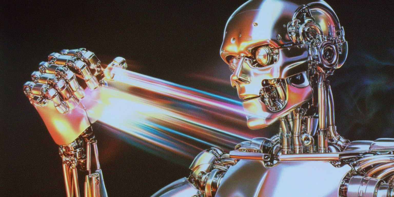 Human narrator adjusting pacing and emotion on a digital audio timeline with AI voice controls on screen