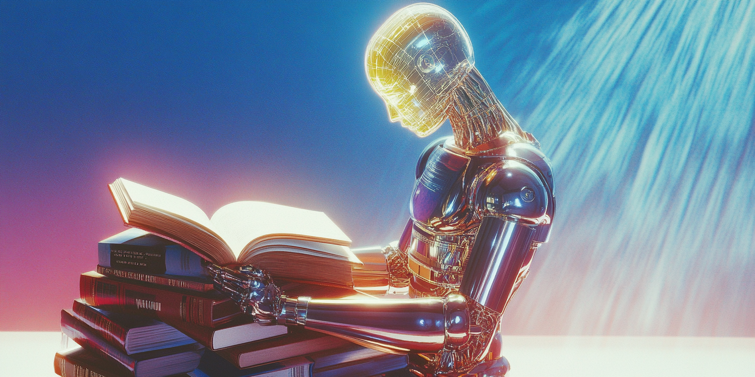 A professional author reviewing a manuscript while AI generated audio waveforms and voice model controls appear beside them, representing advanced AI voice narration for nonfiction audiobooks.