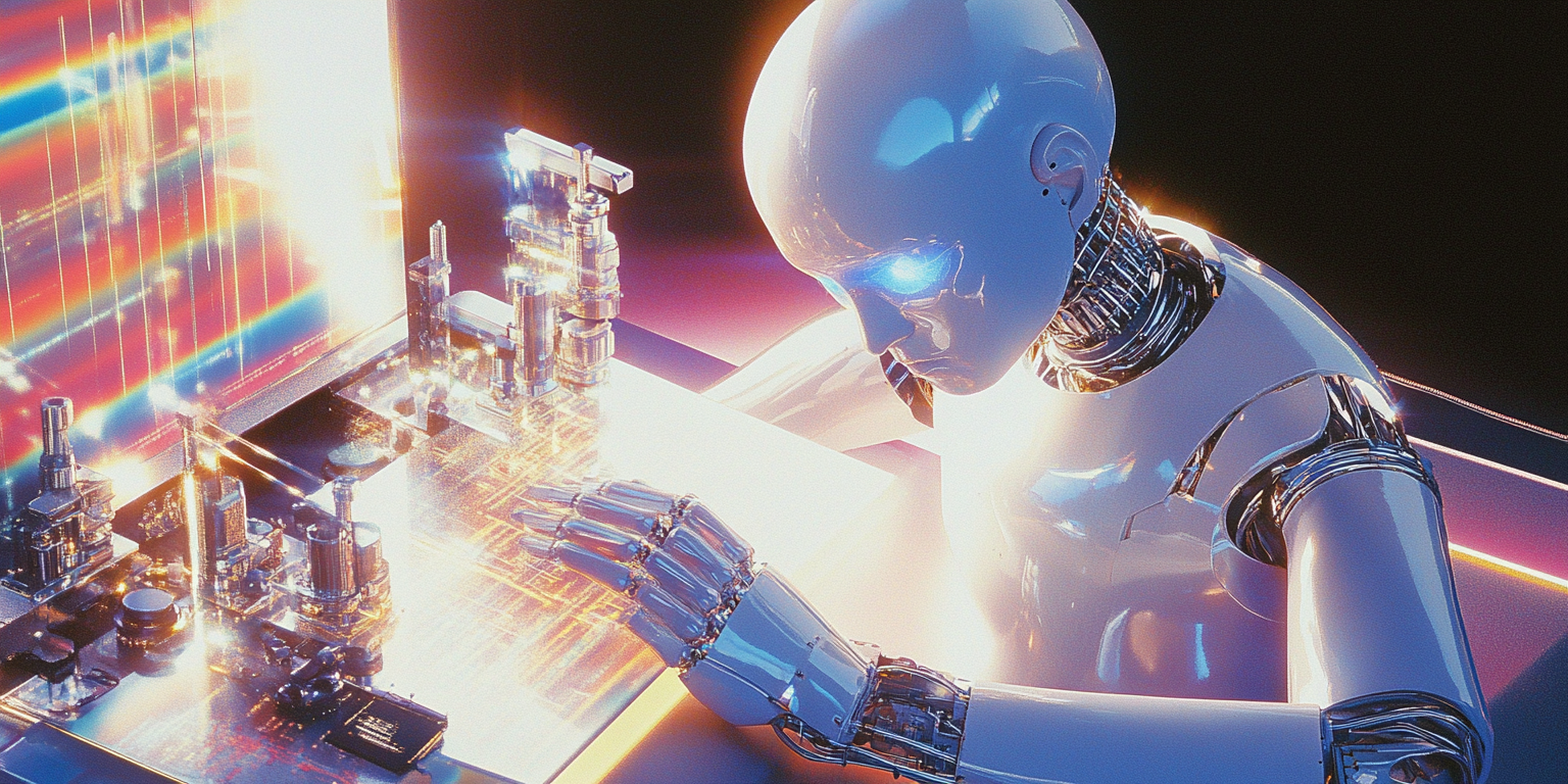 High quality visual showing an author converting a manuscript into an AI narrated audiobook in a modern workspace setting with headphones, waveform, and digital book elements.