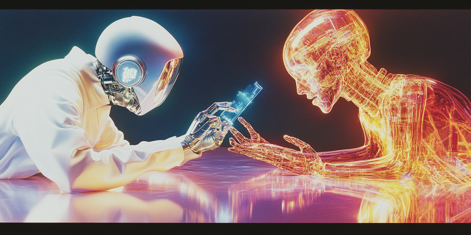 Illustration showing a DOC manual turning into an AI voiced tutorial using Narration Box with multilingual expressive AI voices.