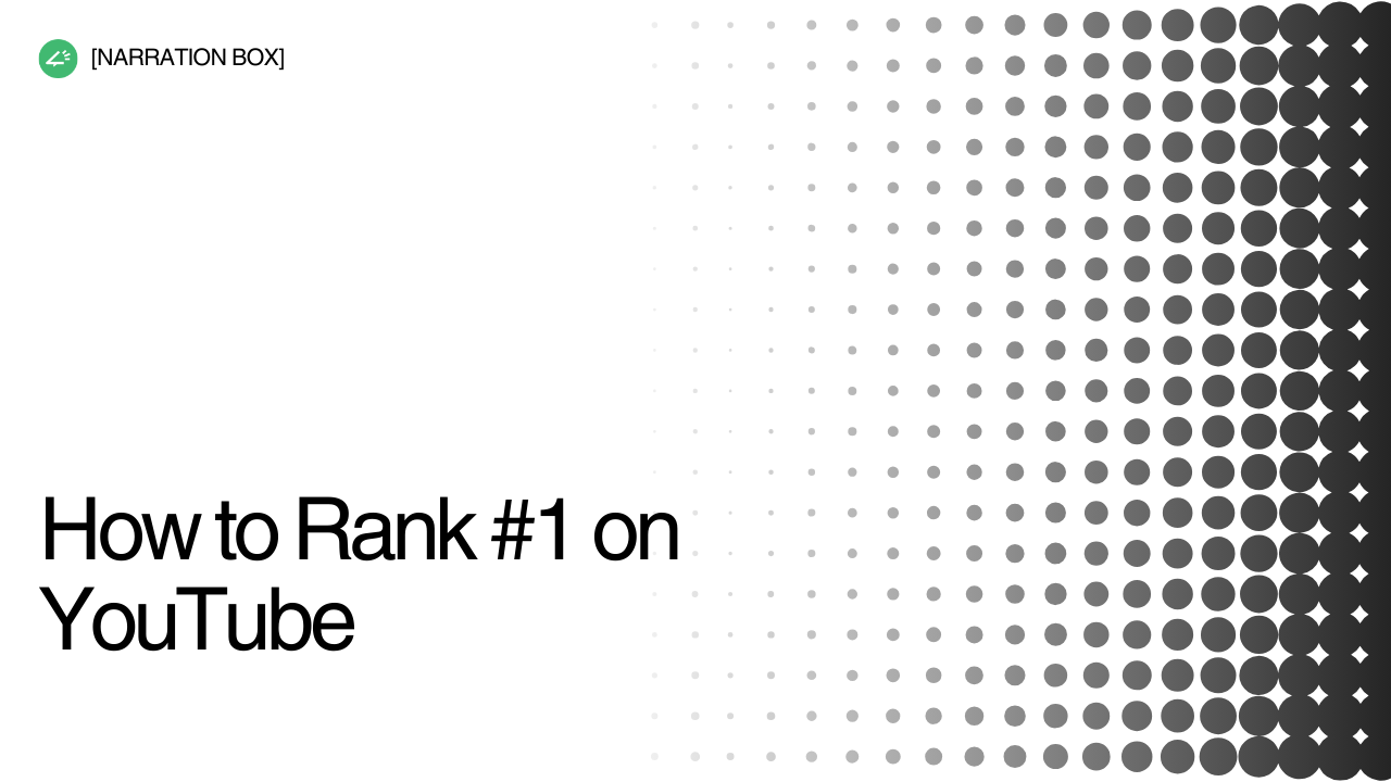 YouTube SEO strategy showing how creators rank videos at position 1