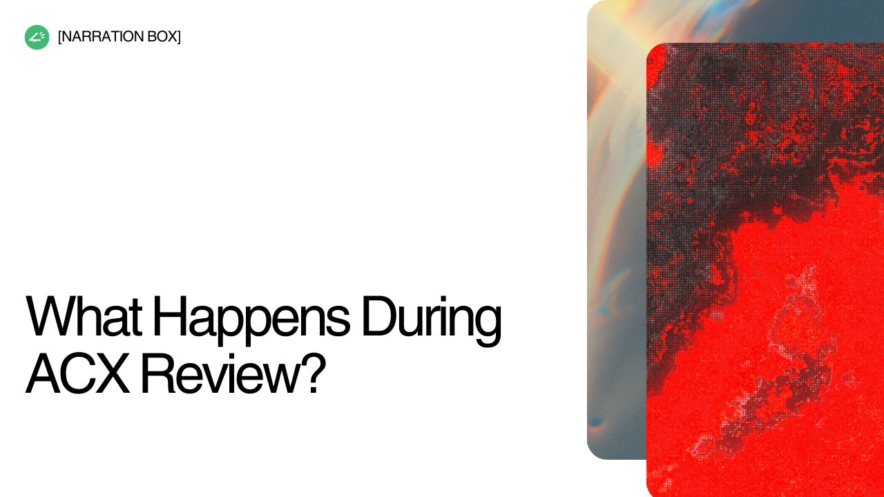 ACX audiobook review process explained for authors in the US and UK showing audio quality checks, chapter structure verification, and audiobook production workflow